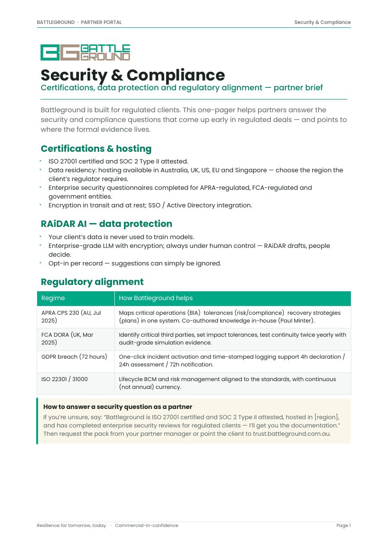 Security & Compliance